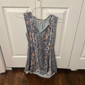Loft Floral Sleeveless Dress